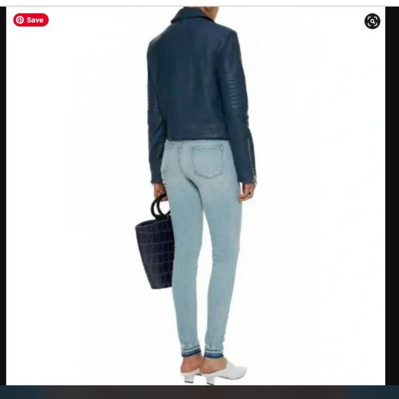 J Brand AIAH Leather Motorcycle Jacket - Picture 3 of 16